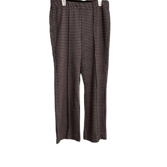 Eva Franco Houndstooth Flare Pants Size Medium - Picture 3 of 9